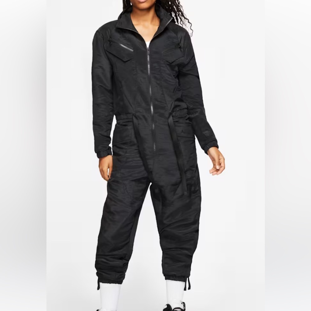 Jordan Women's Black Long Sleeve Flight Suit Size M